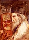 Simeon Solomon A Rabbi Holding The Torah painting
